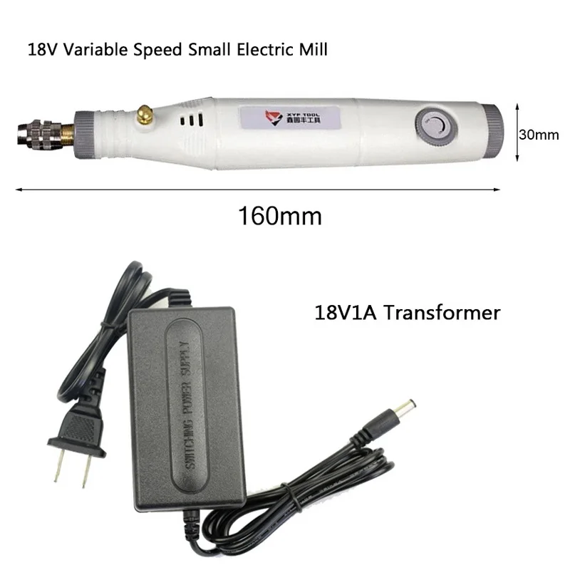 1 шт. 18 в Мини электрическая дрель гравировальная ручка EU/US стандартный многофункциональный электрический полировщик с шлифовальными аксессуарами набор инструментов