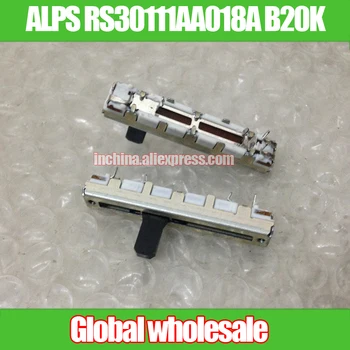 

2pcs ALPS RS30111AA018A 45mm straight slide potentiometer B20K / fader single linkage handle length 10MM