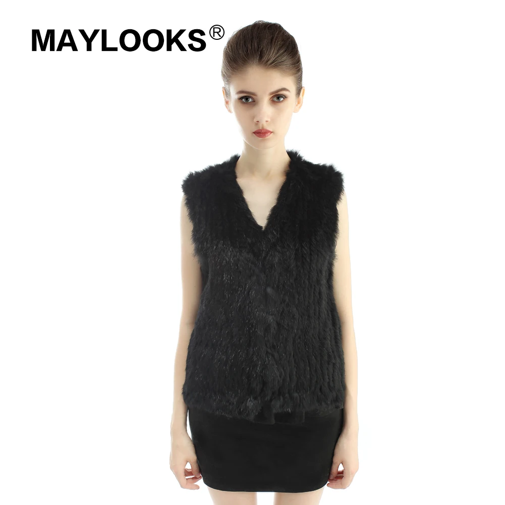 Qf15 blanc Directes Marron noir camel Fourrure jaune Lapin De Tissé En Modèles Ventes Explosion 2018 Usine gris Veste Mode Européenne jqUpGLzVMS