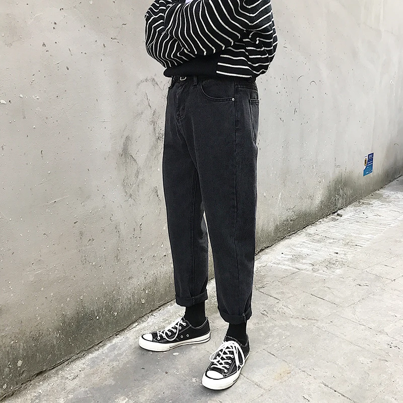 

2019 Spot Men's Summer New Korean Version Of The Trend Of Wild Ins Super Fire Simple Loose Casual Jeans