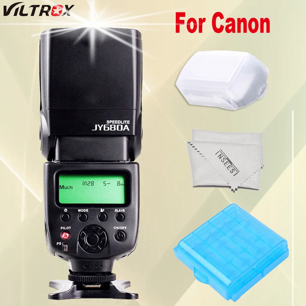 VILTROX JY680A LCD Universal Flash Speedlite JY 680A Flashlight For
