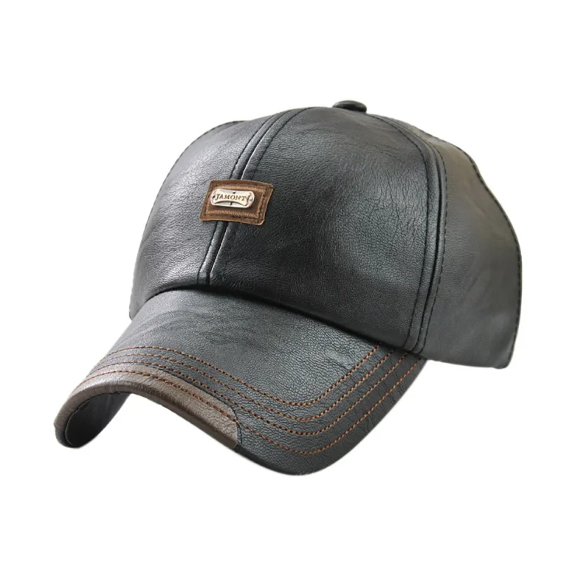 New high quality fall winter men PU hat Cap sport moto snapback men's cycling cap wholesale | Спорт и развлечения