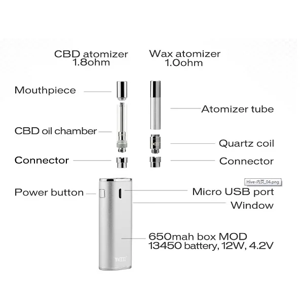 Original-Yocan-Hive-2-in-1-Kit-E-Cigarette-Vaporizer-Kits-With-2-Atomizers-For-Wax