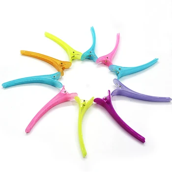 

Plastic Hair Claws Hairdressing Hair Clips Lovely Duckbill Hair Clip For Women (Random Color) 10 Pcs Random Color