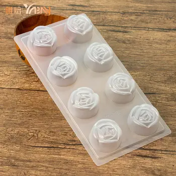

DIY blister PP chocolate mold jelly mould YT030 rose