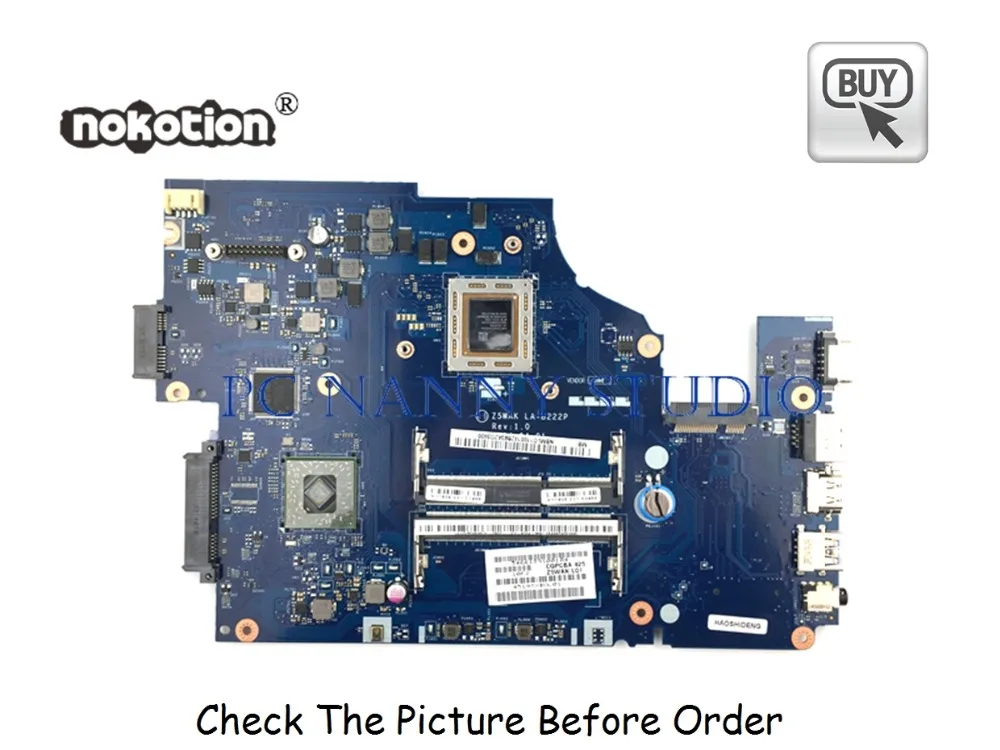 Flash Sale  PANANNY LA-B222P NBMLD11001 for Acer Aspire E5-551 Laptop motherboard Mainboard DDR3 A8-7100 tested