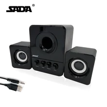 Usb Multimedia Stereo Computer Speakers 2.1 For PC Desktop Laptop, External Bass Deep Woofer Box 3.5mm Speaker For Computer