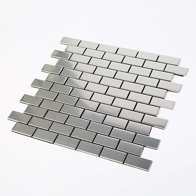 12 дюймов 3 м клей из нержавеющей стали плитка щиток для кухонной плиты стены пилинг и наклеить металлические мозаичные плитки 3D стикер стены 5 упаковка - Цвет: Silver