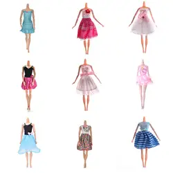Мульти-стили цельнокроеное платье ручной работы для платье мини платье куклы для кукол вечерние тонкие платья Костюмы рождественские