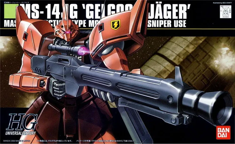 Bandai Gundam HGUC 045 1/144 MS-14J гэлгоог J мобильный костюм сборки модель Наборы фигурки
