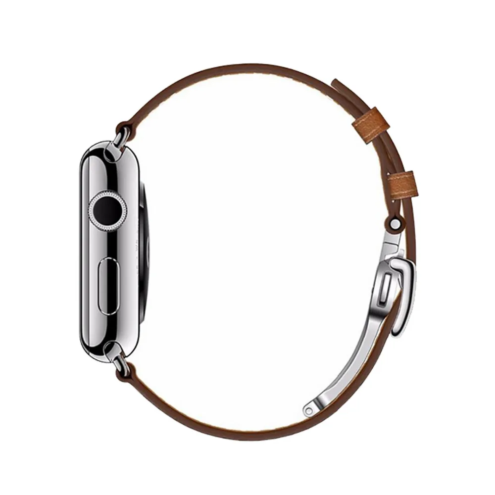 Ремешок с пряжкой для Apple Watch 4 band 44 мм 40 мм Iwatch series 4 Fauve Barenia кожаный браслет