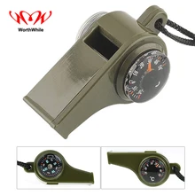 Стоящий 1 шт. ABS свисток для выживания на открытом воздухе Кемпинг Туризм спасательные аварийные аптечки EDC 7 в 1