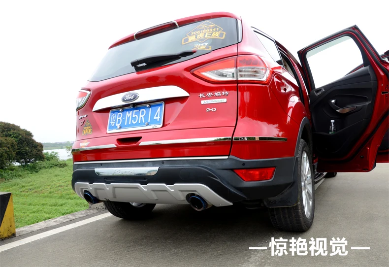 Автомобильный Стайлинг для Ford Kuga ESCAPE хром обивка для кузова автомобиля 2013- для Ford Kuga потертости отделка наклейки анти-три декоративные полосы