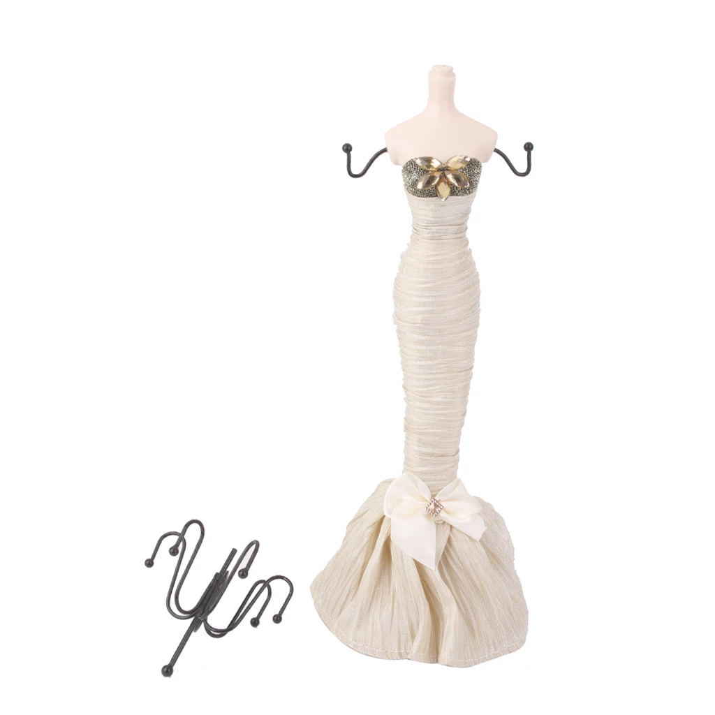 

Mannequin Jewellery Stand Necklace Display Holder Evening Dress Lady Figure