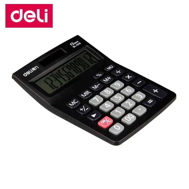 ديلي 1519 مكتب آلة حاسبة إلكترونية المالية 12 أرقام ازدواجية السلطة حاسبة تشمل AAA بطارية التجزئة التعبئة