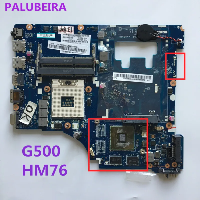 PALUBEIRA для lenovo G500 материнская плата VIWGP/GR LA-9631P с видеокартой HM76(для INTEL I3 I5 I7 cpu