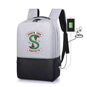 

2018 Riverdale Multifunction USB Charging riverdale southside Travel Anti-Theft backpack American TV Backpacks Leisure Mochila