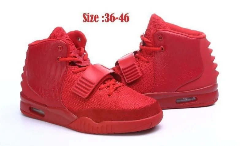 kanye west red sneakers