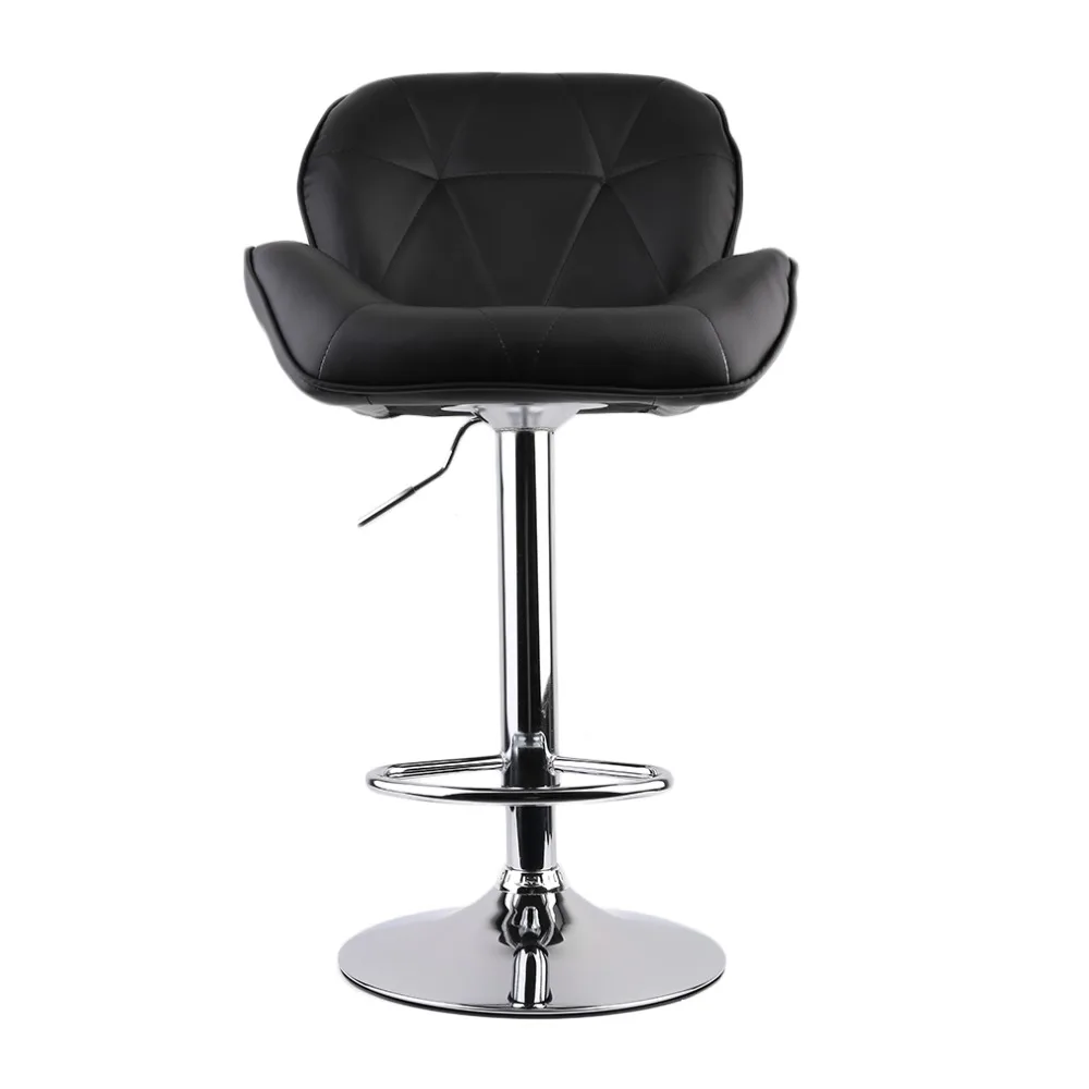 

Modern Padded Swivel PU Leather Breakfast Kitchen Bar Stools Pub Barstool 360 Degree Swivel with Adjustable Seat Height