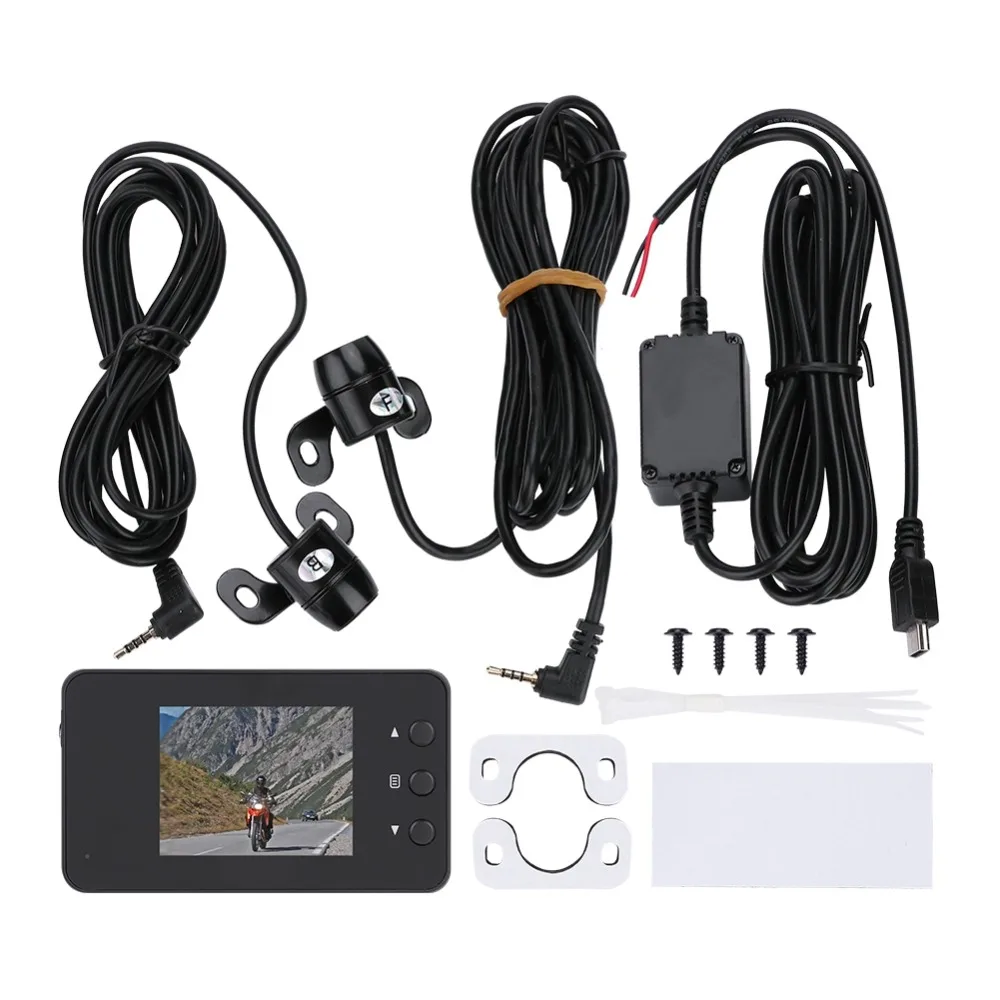 

SOONHUA 3 Inches LCD Screen 1080P HD Motorcycle Car Bike Camcorder Waterproof Action Camera Video DVR 140 Degree Wide Angle Cam