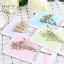 1 шт., креативные сухие цветы ручной работы, открытка на день Святого Валентина, открытка на день Святого Валентина, визитная карточка, праздничный подарок