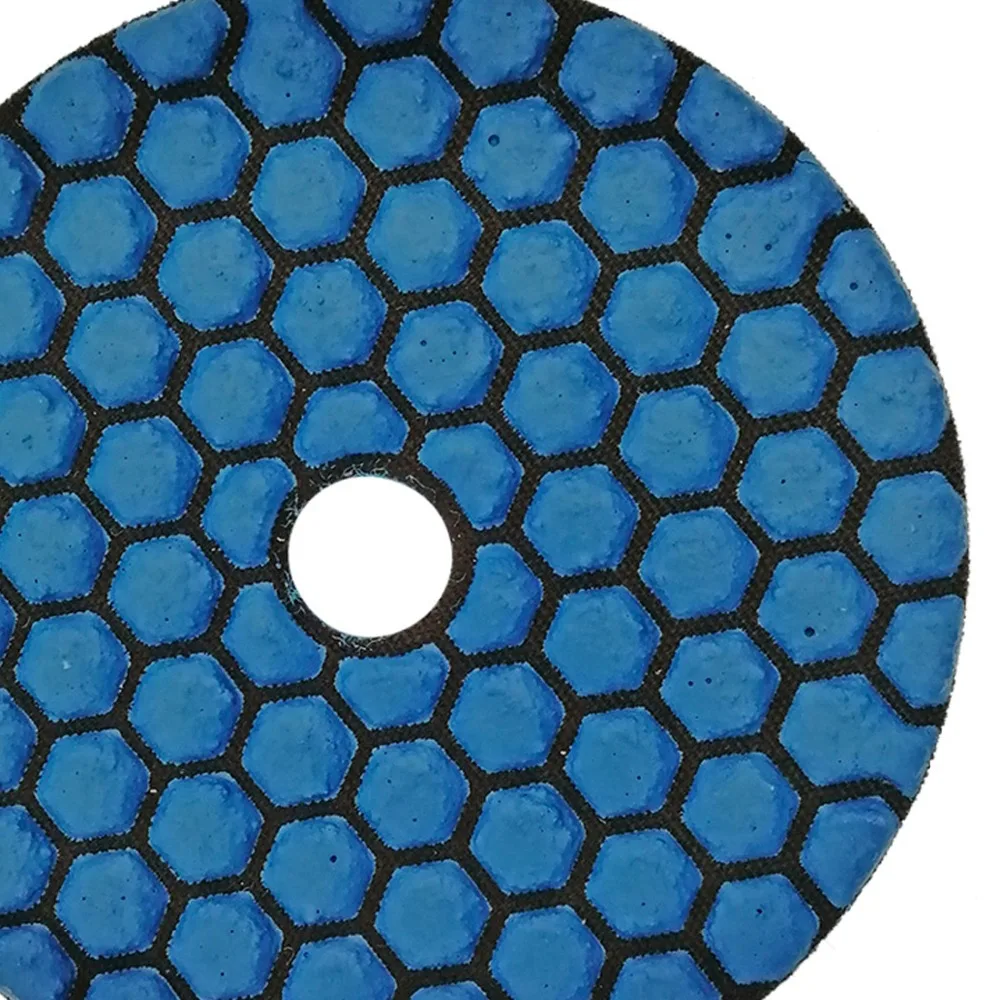6pcs dia 4inch Resin bond diamond flexible polishing pads Grit #50 100mm 100mm dry stone sanding disc granite marble ceramic