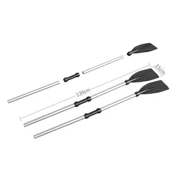 

126cm Aluminum Alloy Detachable Float Afloat Oars Fitting Boat Rafting Paddle Canoe Oar boating Accessories brandnew