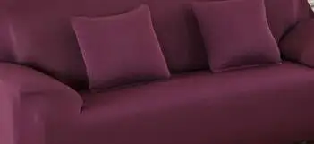Одноцветные Эластичные наборы диванов-универсальные чехлы для диванов, противоскользящие чехлы для диванов, всесезонные тканевые чехлы для диванов - Цвет: dou sha red