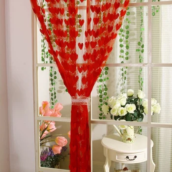 

New Style Sweet Heart Tassel String Door Curtain Window Room Curtain Divider Rod pocket 32