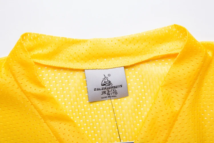 Крутой хоккейный сетчатый тренировочный хоккейный свитер желтого цвета