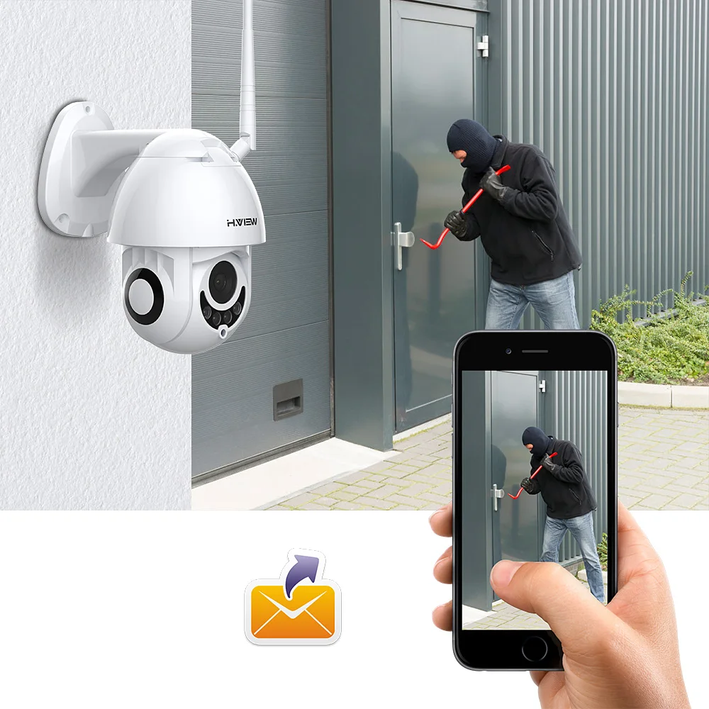 Skup H. Widok Wifi kamera IP 1080p kamera IP Wifi kamery 1080p kamery do monitoringu 2mp PTZ Mini kopuła 2 Way Audio