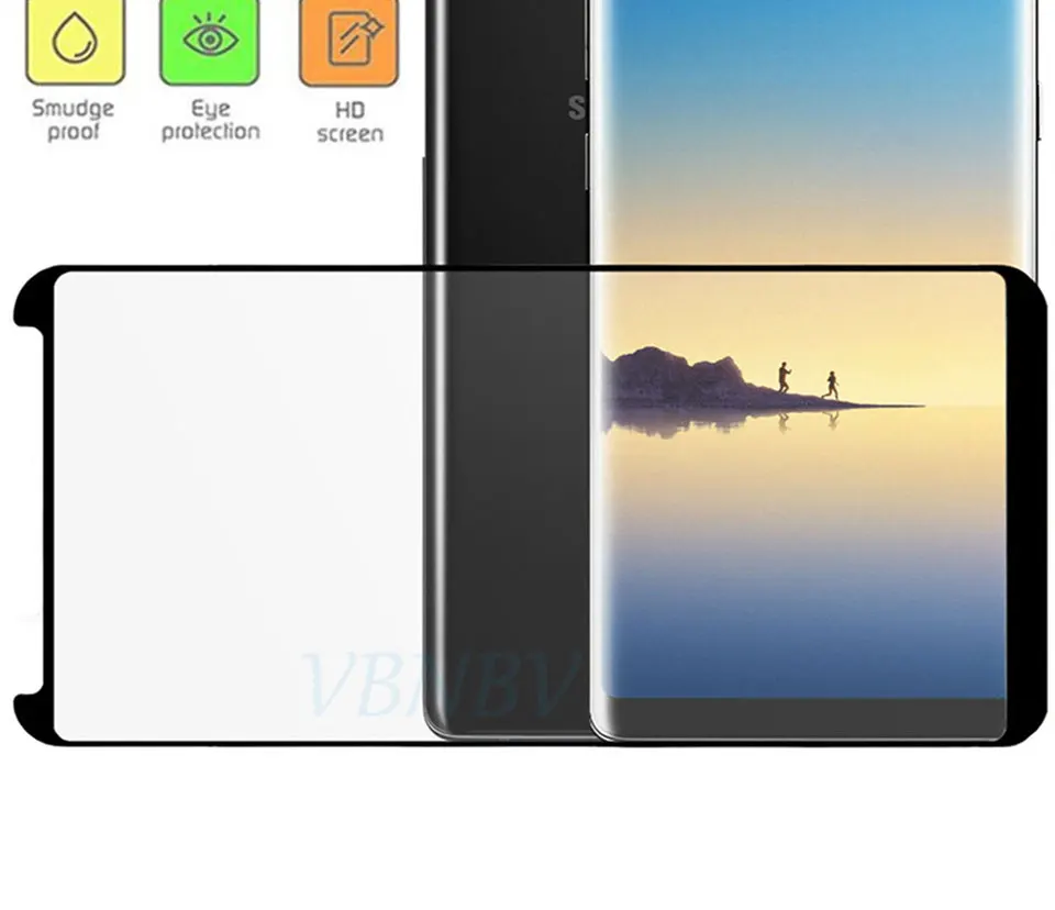 VBNBV 3D полное покрытие стекло для samsung Galaxy S7 Edge S8 S9 Plus защита экрана закаленное стекло для samsung Note 9 8 стеклянная пленка
