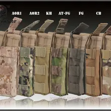 Emersongear модульная открытая верхняя Одиночная винтовка, подсумок тактический Молл для NATO 5,56 EM6353 мультикам черный AOR