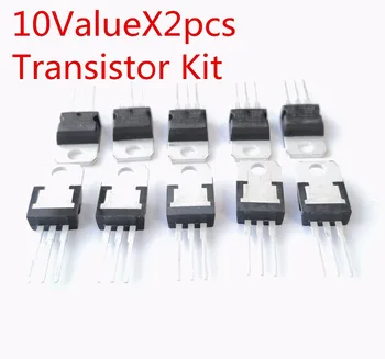 

10Value*2pieces transistor kit assortment 7805 7806 7808 7809 7812 7815 7905 7912 7915 LM317 LM317T TO-220 Transistor kit