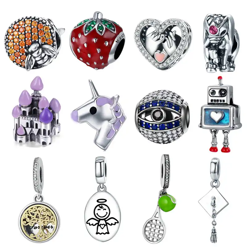 Detail Feedback Questions About Fit Pandora Bracelet 925 Sterling Detail Feedback Questions About Fit Pandora Bracelet 925 Sterling Silver Cute Bee Elephant Unicorn Animal Charm Women Family Tree Fairytale Castle Beads