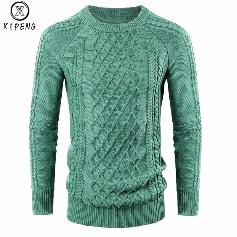 2019 New Autumn Winter Mens Pullover Sweaters Cotton
