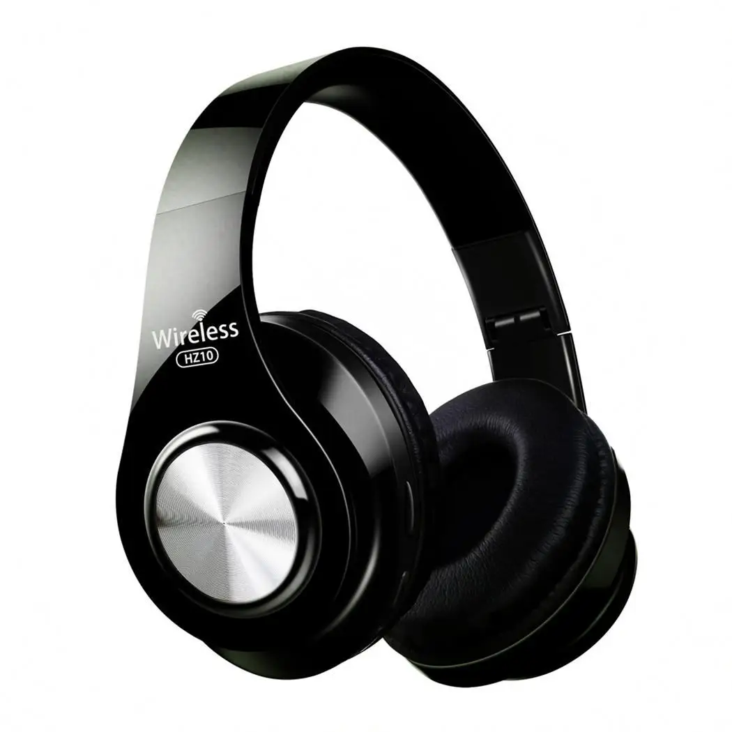 black Bluetooth-наушники, проводные беспроводные наушники, Bluetooth 4,2, стерео гарнитура с микрофоном, ответ на вызов, Funtion, пластик, черный - Цвет: black