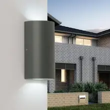 10 Вт COB открытый светодиодный настенный светильник с двумя головками IP65 свет сада Ванная комната освещение двунаправленный, настенный свет Водонепроницаемый DC12V AC110V 220 V