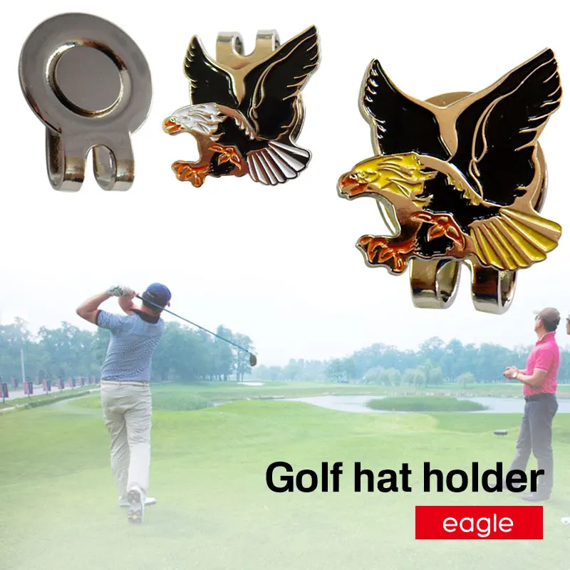 

Golf Cap Clip Golf Ball Marker Club Gift Golf Hat Clip Alloy Random Color Portable Durable Practical Sign