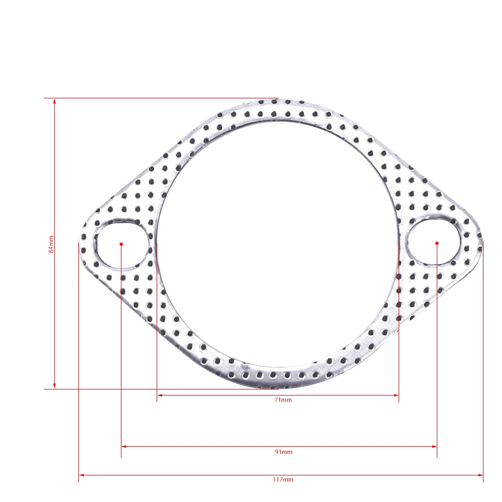CNSPEED Aluminum 2.75 inch 71mm Car Engine Exhaust Gasket Downpipe Flange Universal Exhaust Pipe Gasket 5pcs/Lot