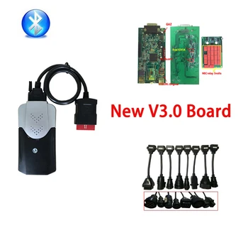 

2018 newest TCS CDP Pro Bluetooth Car Diagnostic Tool V3.0 Double Green PCB 201503 Keygen Auto Scanner tool+8 pcs Truck Cables