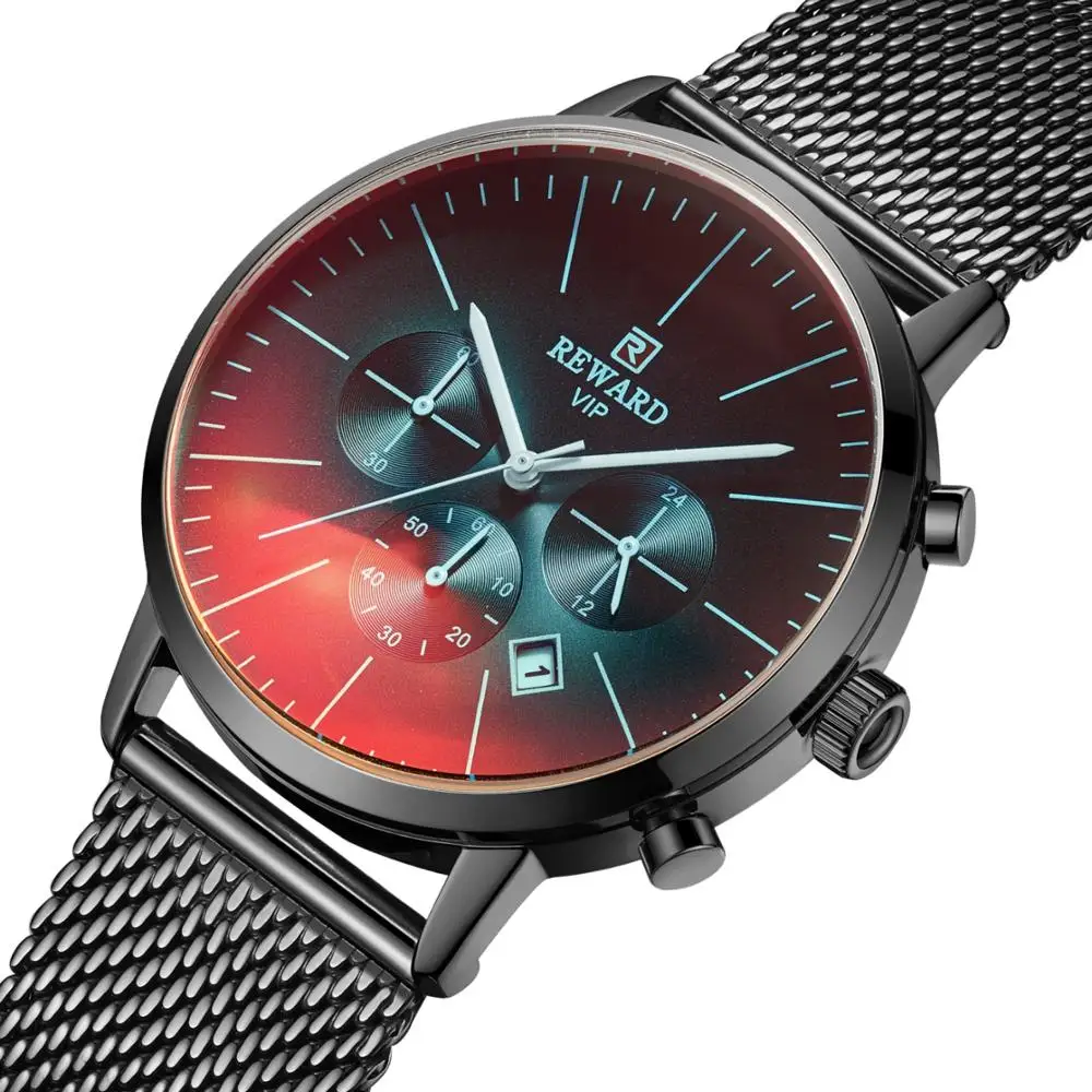2019 REWARD Men's Watch TOP Brand Men's Watches Sport Unique Dual Display Relogio Masculino Male Clock reloj hombre montre homme
