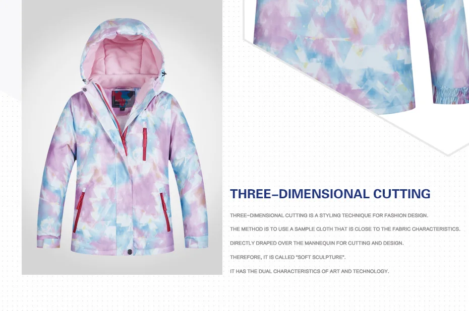 儿童滑雪服套装模板_05
