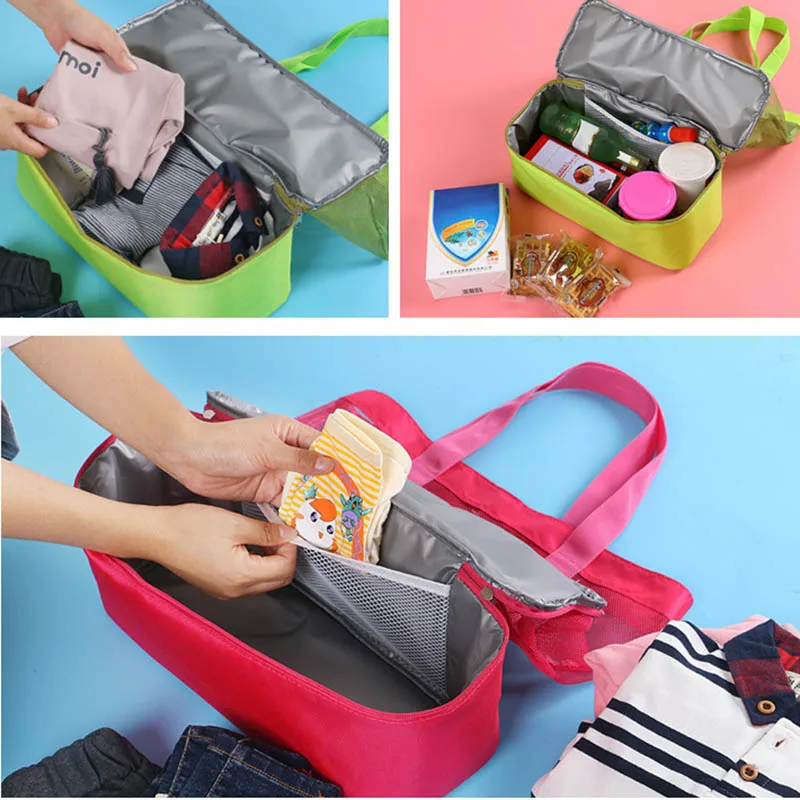 Women's Handbags 2019 High Capacity Women Mesh Transparent Bag Double-layer Heat Preservation Large Picnic Beach Bags Bolsas Women's Handbags 2019 High Capacity Women Mesh Transparent Bag Double-layer Heat Preservation Large Picnic Beach Bags Bolsas