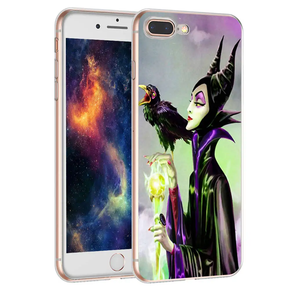 Чехол Minason Angelina Jolie Maleficent Selfie для iPhone X 5 S 5S XR XS Max SE 6 6S 7 8 Plus прозрачный мягкий силиконовый чехол - Цвет: SJK2062020TM