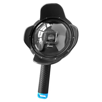

6'' Dome Port for GoPro Hero 3+ 4 with Extra LCD Screen Clip and Shading Cover Lens Hood 2.5 Version