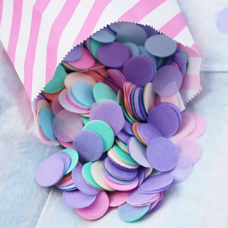 Eco Friendly Wedding Toss Confetti ,Pastel Tissue Paper Decorin