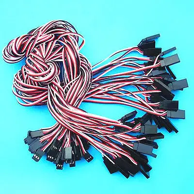 

50 x 500mm RC Model Servo Extension Cord Lead Wire Connector Cable