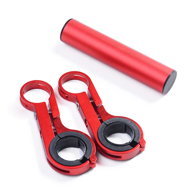 Outdoor Dynamic Bike Flashlight Holder Handle Bar Bicycle Accessories Extender Mount Bracket bicycle light holder lamp clip M2 (1)