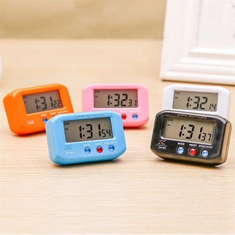 

Portable Pocket Digital Alarm Clock Mini LED Clocks Timer Countdown Stopwatch Electronic Table Clock With Snooze Backlight